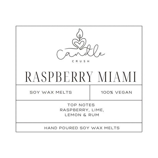 Raspberry Miami Snap Bar - CandleCrushByFrankie