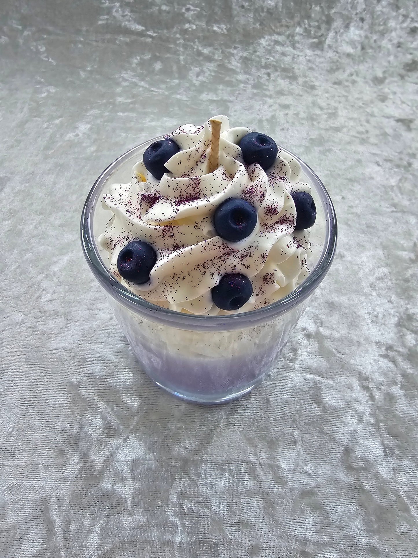 Blueberry Vanilla Milkshake Candle - CandleCrushByFrankie