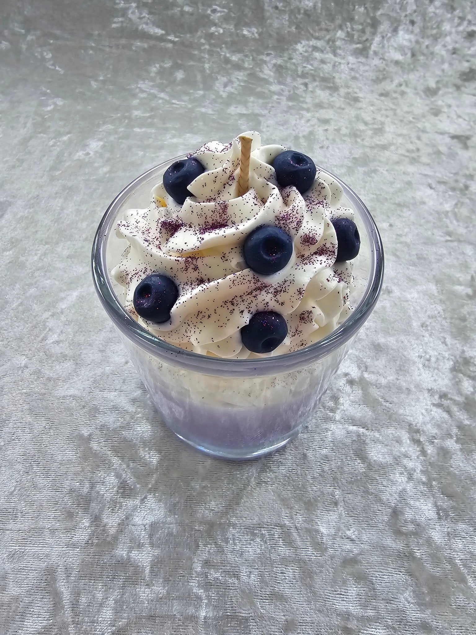 Blueberry Vanilla Milkshake Candle - CandleCrushByFrankie