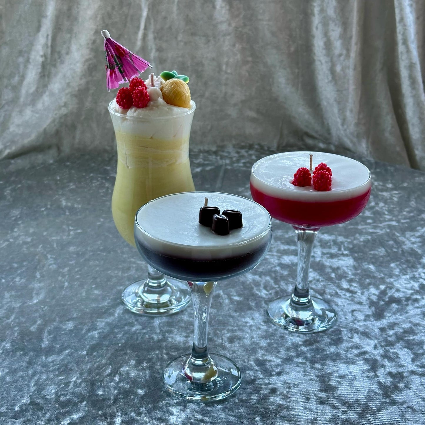 Espresso Martini, Raspberry Daiquiri & Piña Colada Candle Bundle! - CandleCrushByFrankie