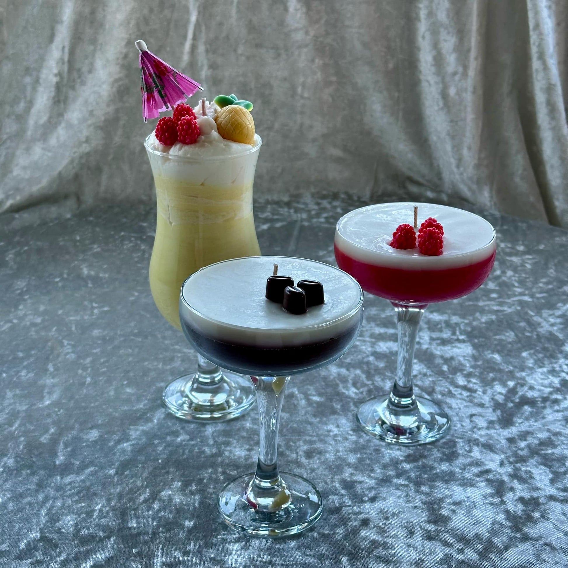 Espresso Martini, Raspberry Daiquiri & Piña Colada Candle Bundle! - CandleCrushByFrankie