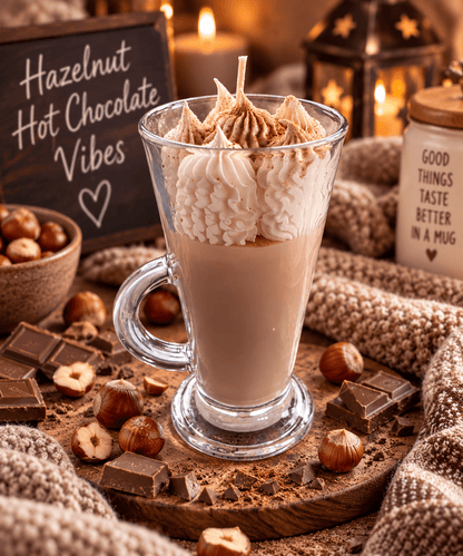 Hazel Nut Hot Chocolate Candle - CandleCrushByFrankie
