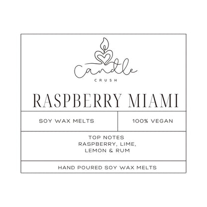 Raspberry Miami Snap Bar - CandleCrushByFrankie