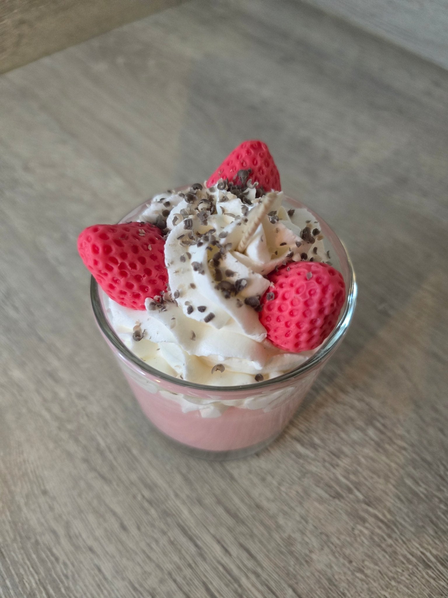 Strawberry Milkshake Candle - CandleCrushByFrankie