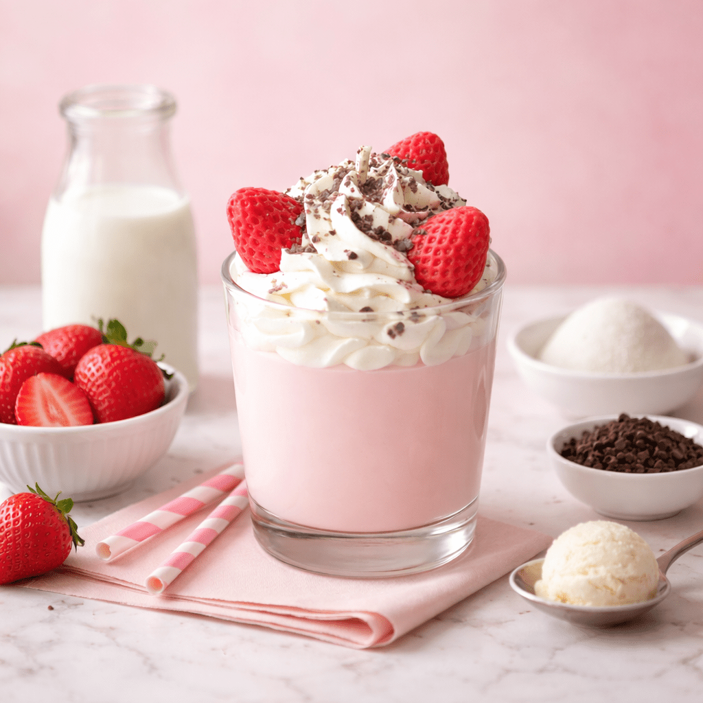 Strawberry Milkshake Candle - CandleCrushByFrankie