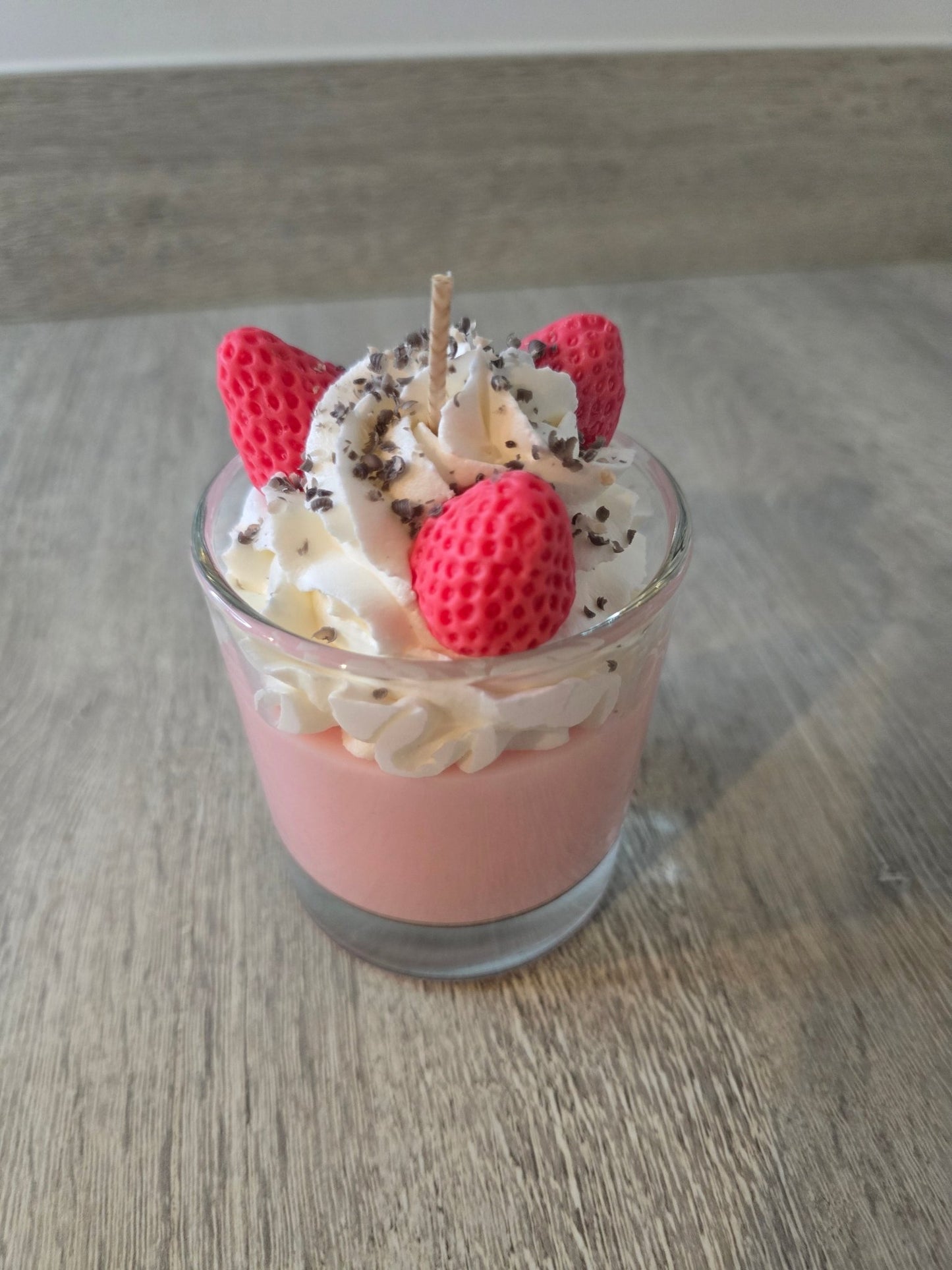 Strawberry Milkshake Candle - CandleCrushByFrankie
